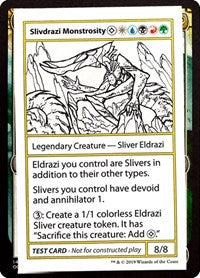 MTG Mystery Booster: Convention Edition Exclusives Slivdrazi Monstrosity (No PW Symbol)