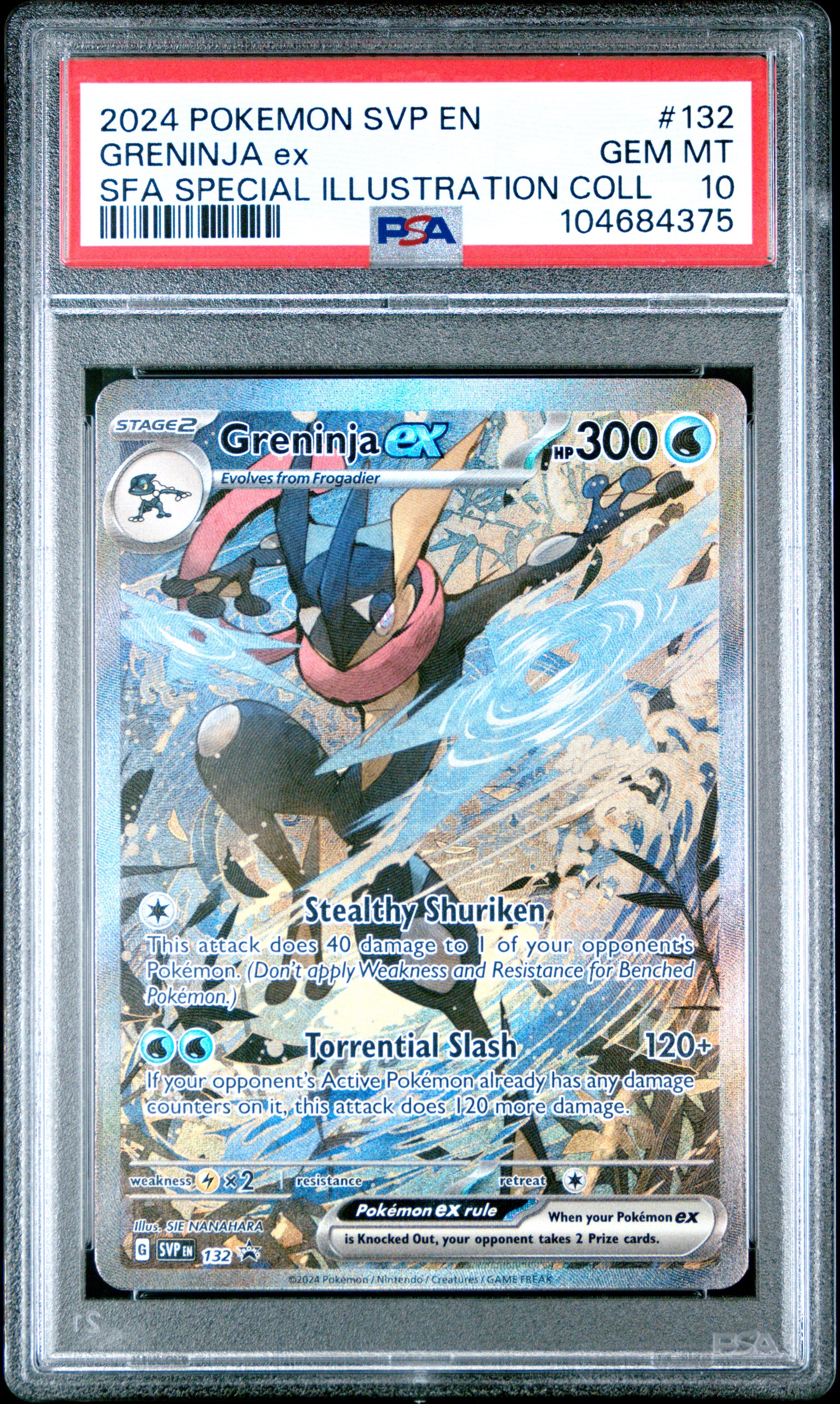 2024 Pokemon Svp En-Sv Black Star Promo Greninja Ex #132 PSA 10 – Aloha Card  Shop