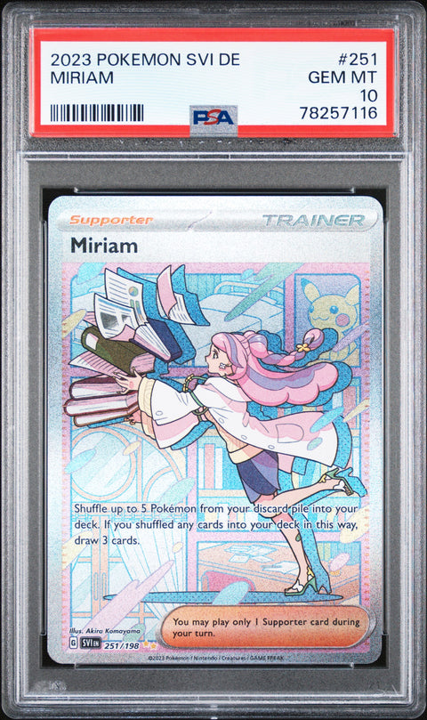 2023 Pokemon German Svi De-Scarlet & Violet Miriam #251 PSA 10