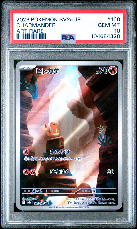 2023 Pokemon Japanese Sv2a-Pokemon 151 Charmander #168 PSA 10