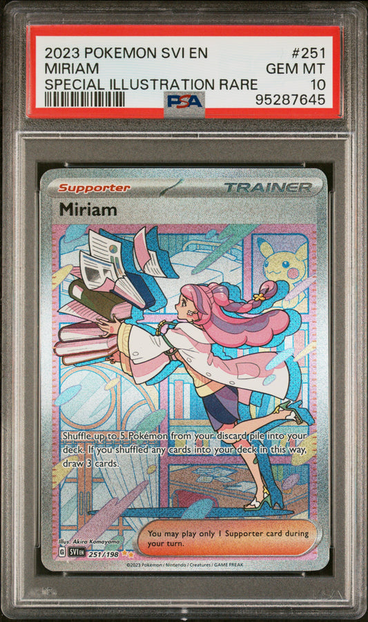 2023 Pokemon Svi En-Scarlet & Violet Miriam #251 PSA 10