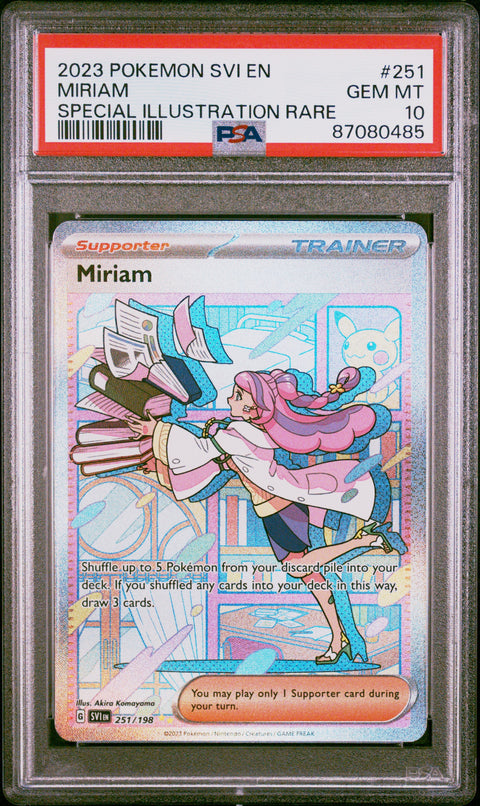 2023 Pokemon Svi En-Scarlet & Violet Miriam #251 PSA 10