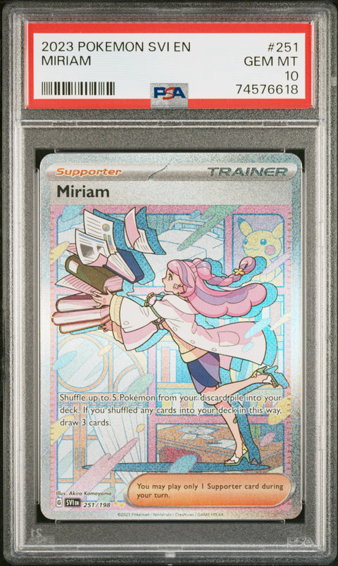 2023 Pokemon Svi En-Scarlet & Violet Miriam #251 PSA 10