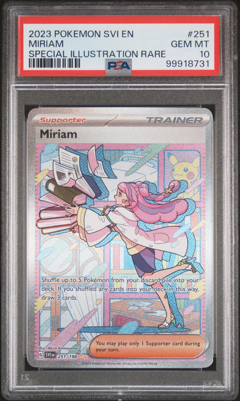 2023 Pokemon Svi En-Scarlet & Violet Miriam #251 PSA 10
