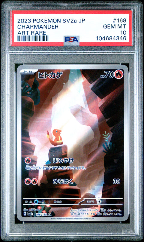 2023 Pokemon Japanese Sv2a-Pokemon 151 Charmander #168 PSA 10