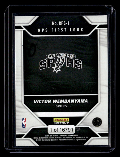2023-24 Panini Instant NBA RPS First Look #RPS-1 Victor Wembanyama