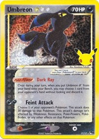 Pokemon Celebrations: Classic Collection Umbreon Star