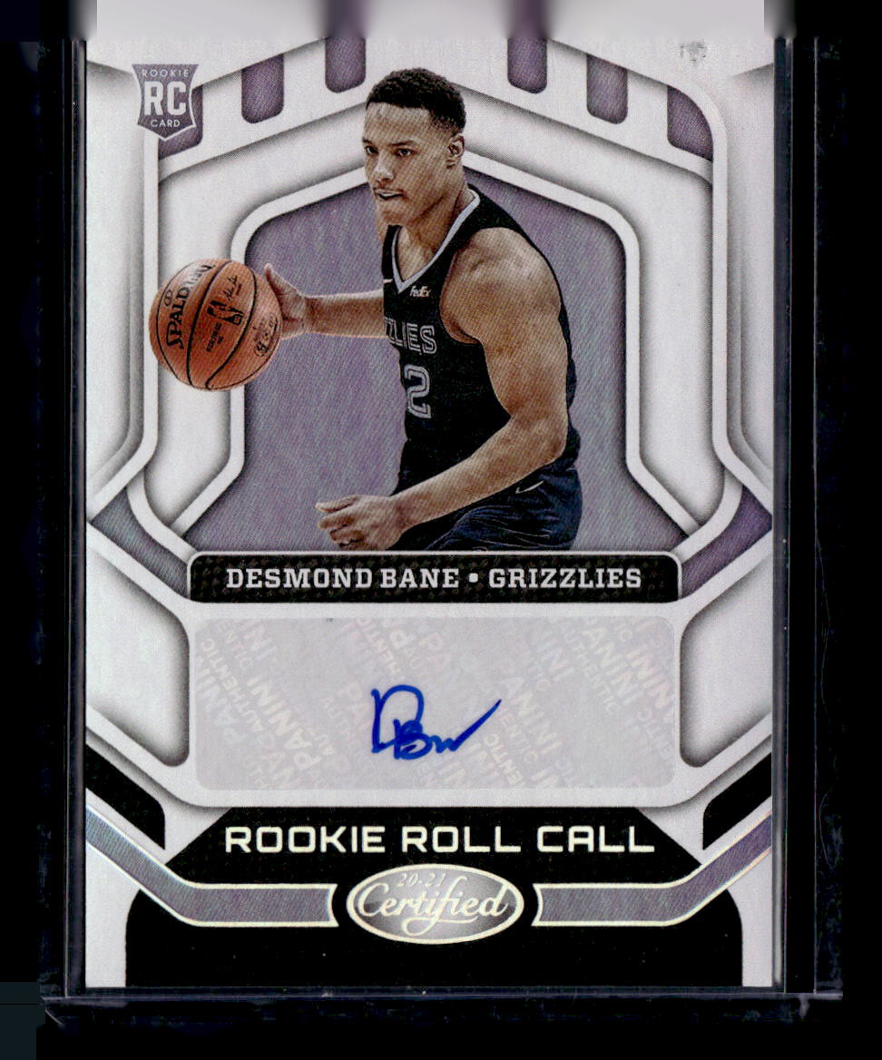 2021 Certified Rookie Roll Call Desmond Bane Auograph RC