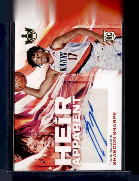 2023 Court Kings Heir Apparent Shaedon Sharpe Autograph RC