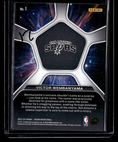 2023-24 Panini Prizm Victor Wembanyama Deep Space