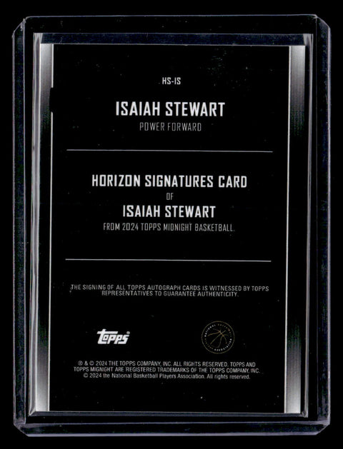 2024 Topps Midnight Isaiah Stewart Autograph /75