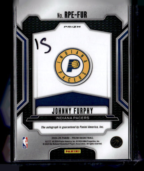 2025 Panini Prizm Rookie Penmanship Johnny Furphy Autograph RC