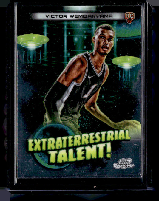 2023-24 Topps Chrome Cosmic #ET-16 Victor Wembanyama Extraterrestrial Talent