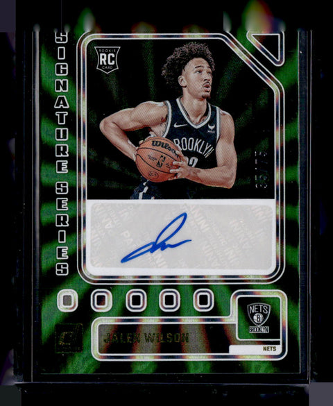 2024 donruss Signature Series Green Laser Jalen Wilson /75