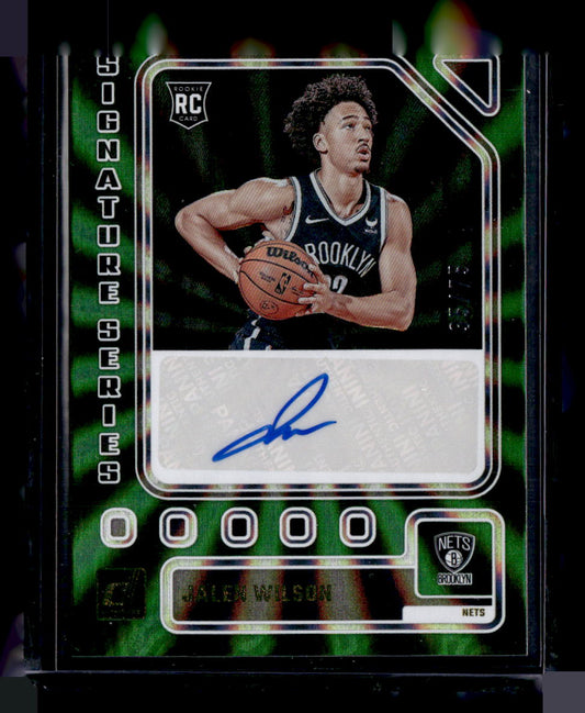 2024 donruss Signature Series Green Laser Jalen Wilson /75