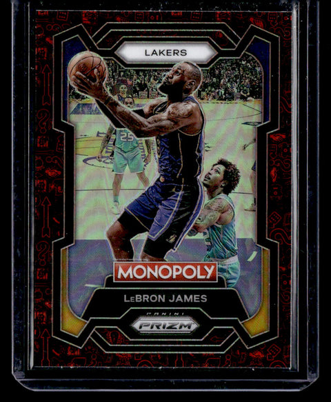 2023 Panini Prizm Monopoly #40 Black/Red LeBron James