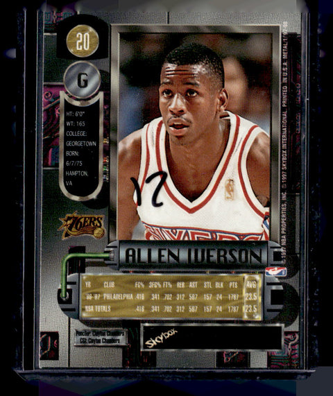 1997-98 Metal Universe #20 Allen Iverson