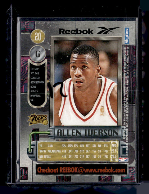 1997-98 Metal Universe #20 Allen Iverson