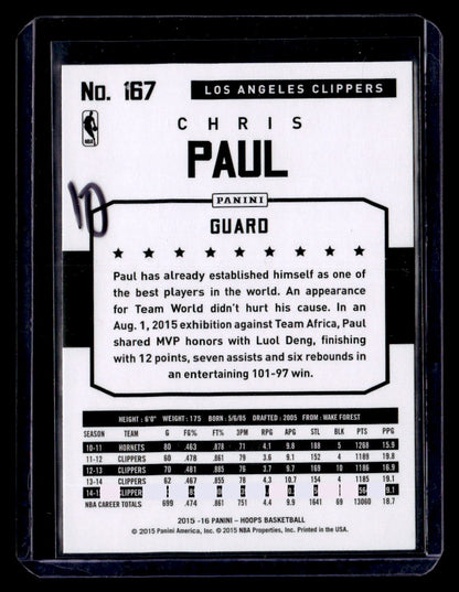 2015-16 Hoops #167 Chris Paul Gold