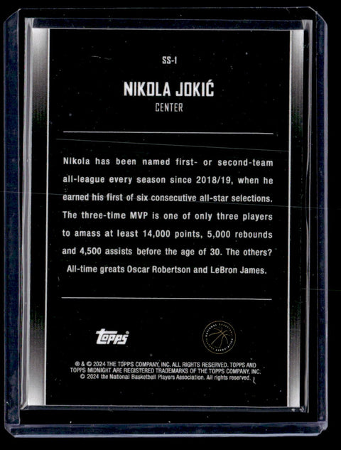 2024 Topps Midnight Star Studded Nikola Jokic /99