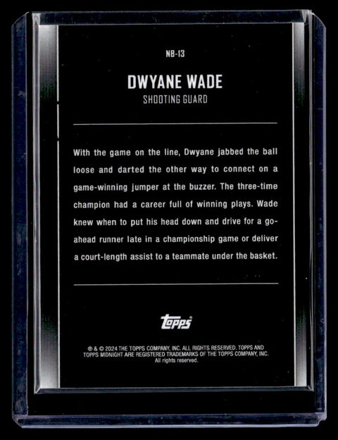 2024 Topps Midnight Nightball Dwayne Wade /25