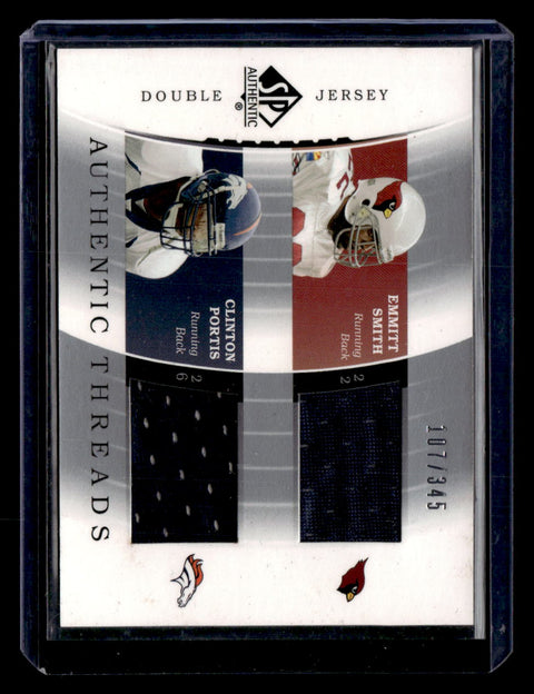 2003 Upper Deck SP Authentic Emitt Smith / Clinton Portis Double Jersey