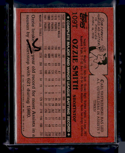 1982 Topps Traded #109T Ozzie Smith