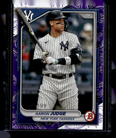 2024 Bowman #7 Aaron Judge Purple Bandana