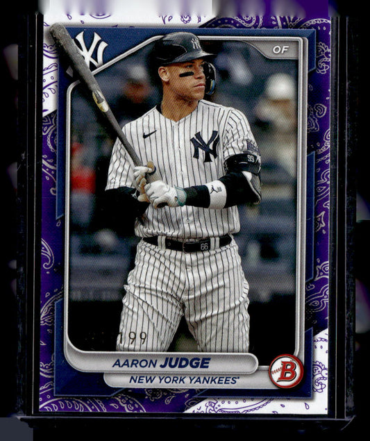 2024 Bowman #7 Aaron Judge Purple Bandana