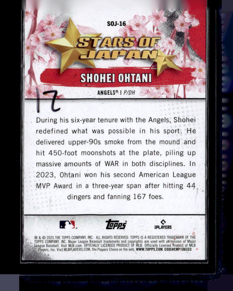 2025 Topps #SOJ-16 Shohei Ohtani Stars of Japan