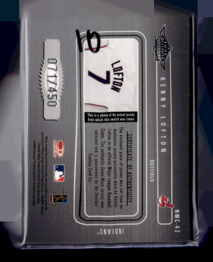 2002 Donruss Classics Kenny Lofton Patch