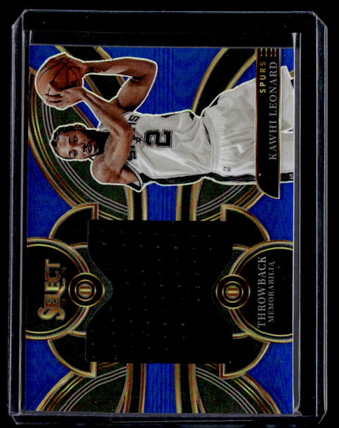 2023-24 Panini Select Kawhi Leonard Throwback Memorabilia Blue /75