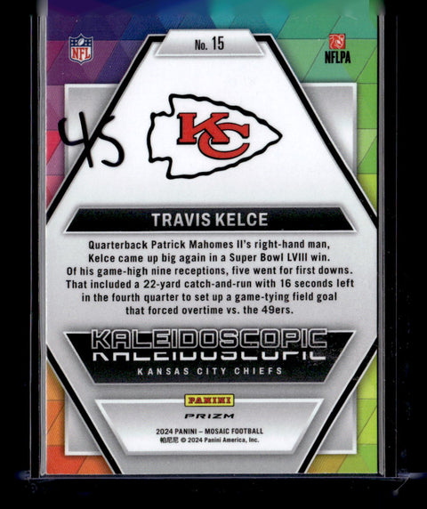 2024 Panini Mosaic Travis Kelce Kaleidoscopic