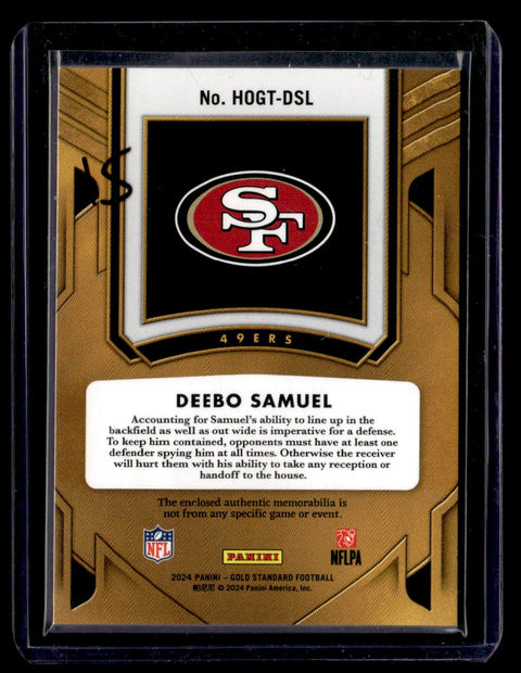 2024 Gold Standard Deebo Samuel Heart Of Gold