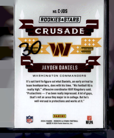 2024 Rookie And Stars Jayden Daniels Red Crusade