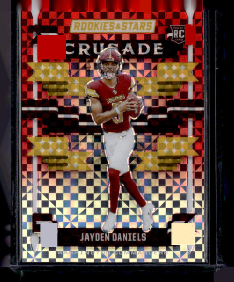 2024 Rookie And Stars Jayden Daniels Red Crusade