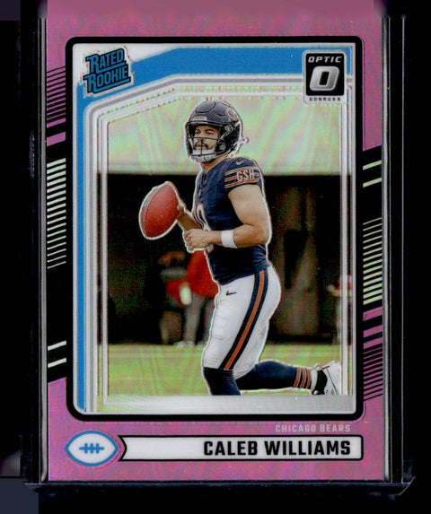 2024 Donruss #327 Caleb Williams Optic Rated Rookies Preview Red Pandora