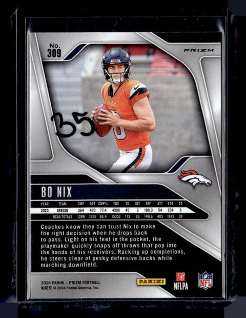 2024 Panini Prizm #309 Bo Nix