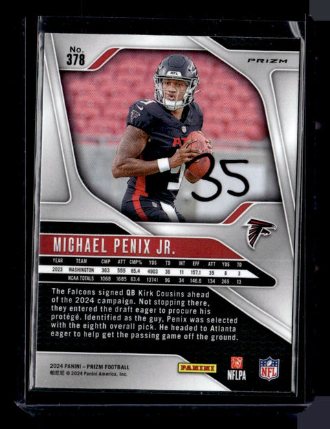 2024 Panini Prizm Michael Penix Jr. Orange Disco