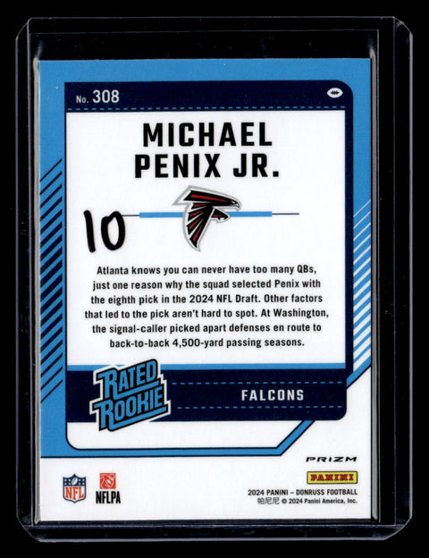 2024 Donruss Michael Penix Jr. Pink Parallel Rated Rookie