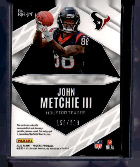 2012 Phoenix Football John Metchie III RPA /299