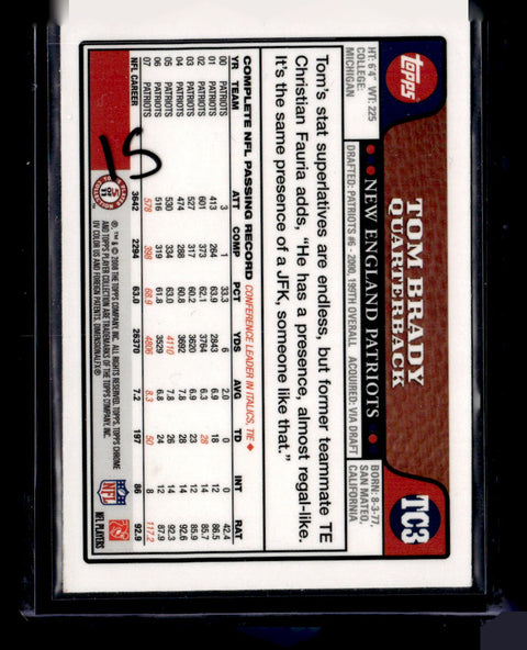 2008 Topps Chrome Black Tom Brady