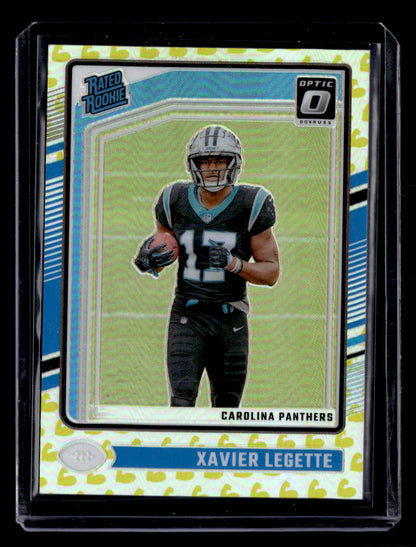 2024 Donruss Optic Xavier Legette Flex Emoji Rated Rookie