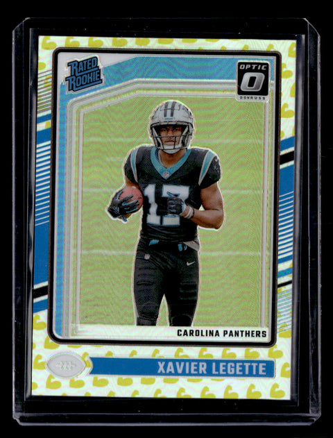 2024 Donruss Optic Xavier Legette Flex Emoji Rated Rookie