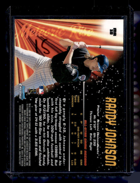 2000 Bowman Chrome #MR10 Randy Johnson Meteoric Rise