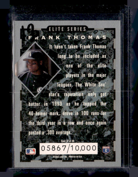 1994 Donruss #37 Frank Thomas Elite Series #/10000