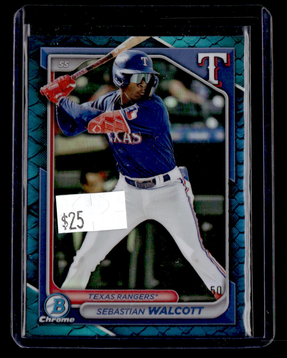 2024 Bowman Chrome #BCP-211 Sebastian Walcott Prospects Blue Refractors #/150