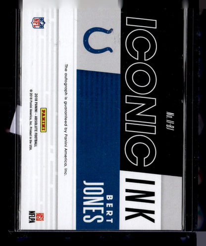2018 Panini Absolute #II-BJ Bert Jones Iconic Ink