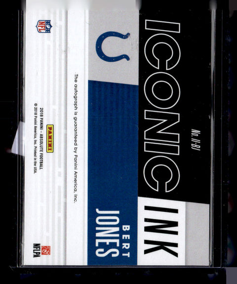 2018 Panini Absolute #II-BJ Bert Jones Iconic Ink