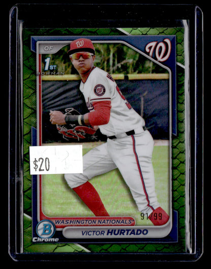 2024 Bowman Chrome #BCP-223 Victor Hurtado Prospects Purple Refractors #/250